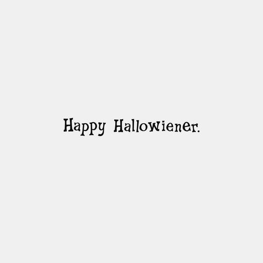 Wiener Dog in Vampire Costume Funny Halloween Card, 