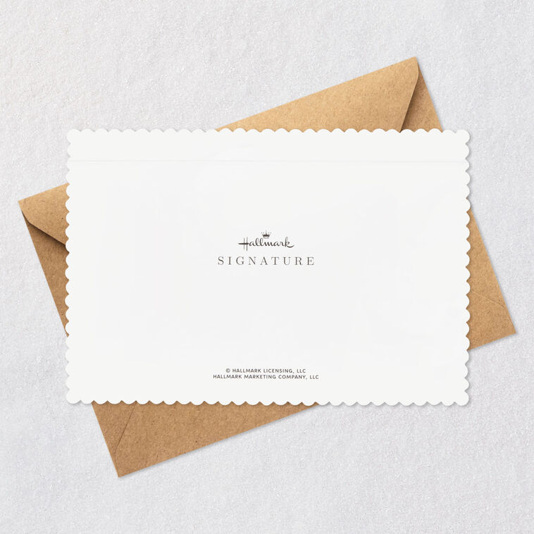 Laser-Cut Flower Border Birthday Card Card Back with Envelope image number 7