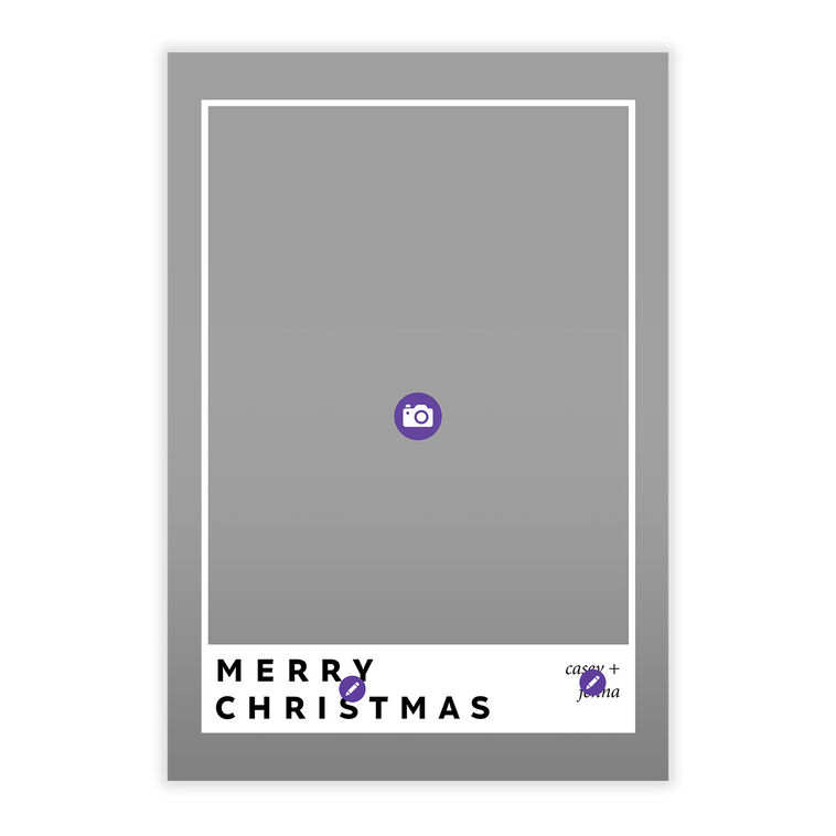 Snapshot Frame Flat Christmas Photo Card, , large image number 5