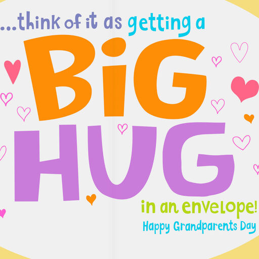 Big Hug Grandparents Day Card for Great-Grandpa, 