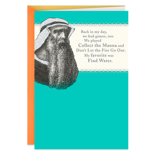 Old Prophet Funny Birthday Card, 