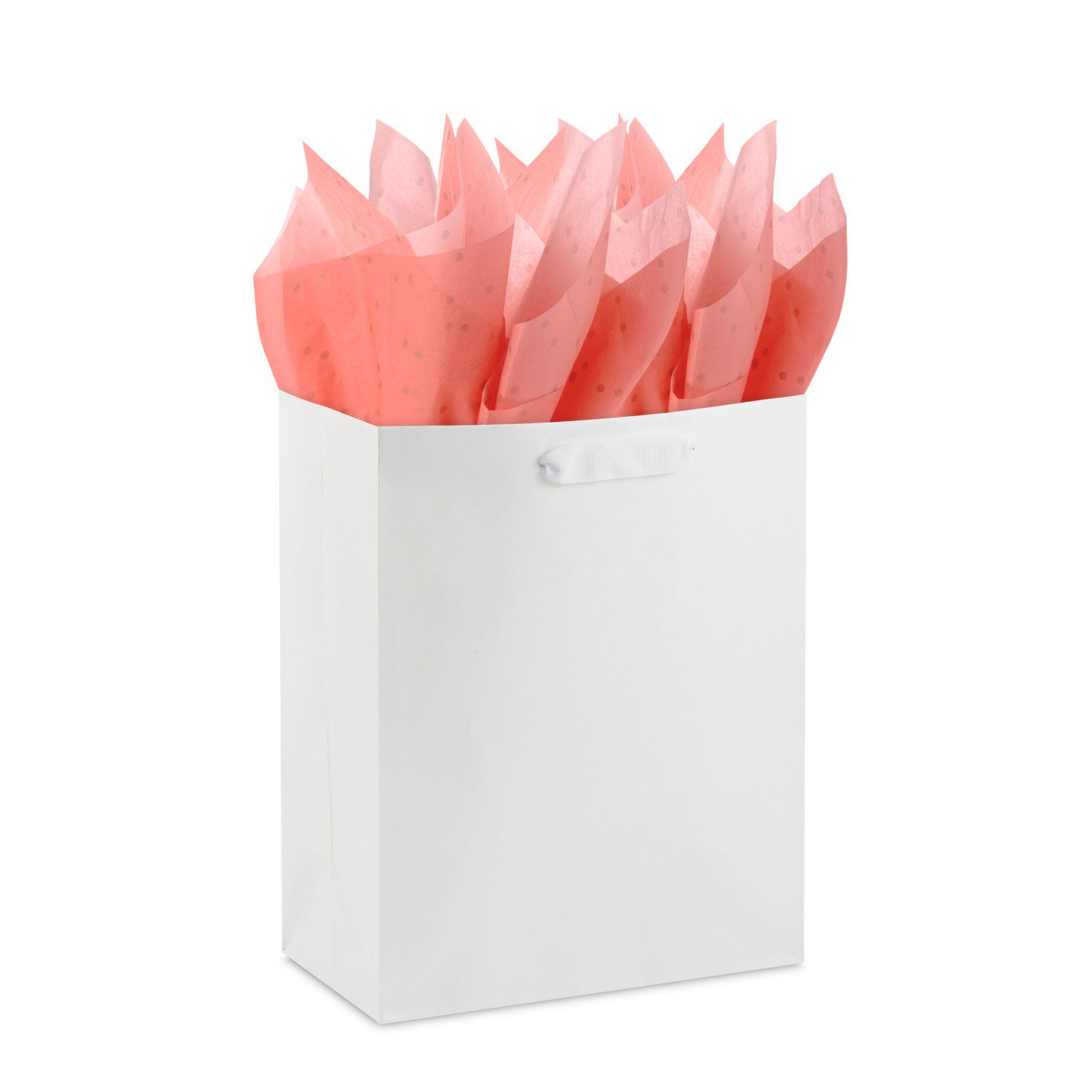 Gold Dots on Coral Tissue Paper, 6 sheets, , large image number 4