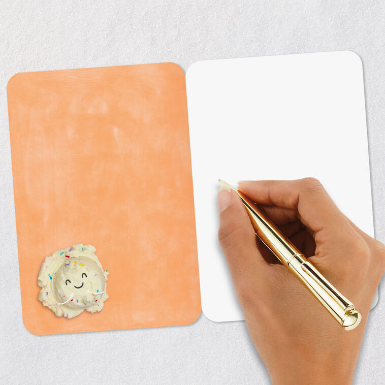 Smiling Ice-Cream Scoops Blank Card Signing card image number 5