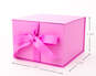 Bubblegum Pink 5x7 Large Gift Box With Shredded Paper Filler, , large image number 3