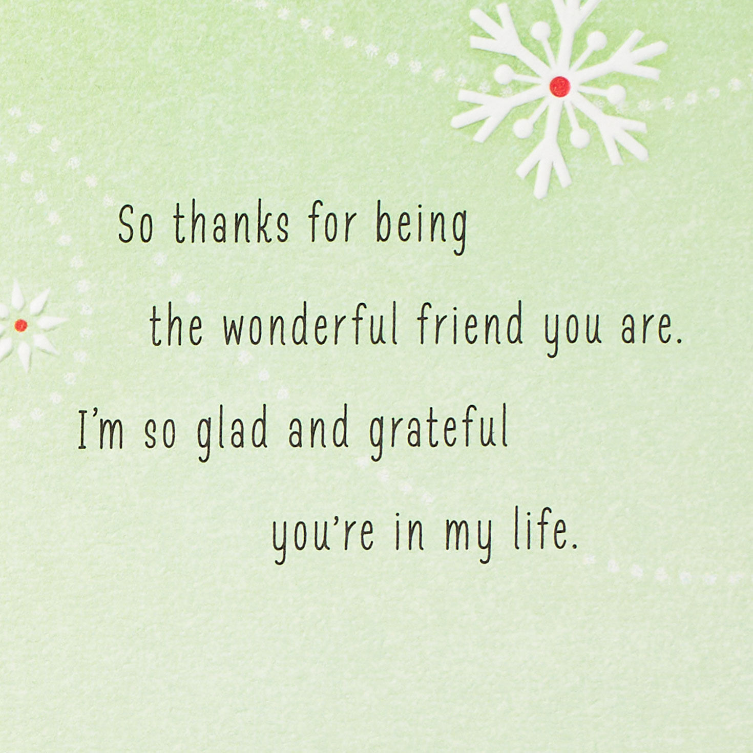 Thanks for Being Such a Wonderful Friend Christmas Card for only USD 4.99 | Hallmark