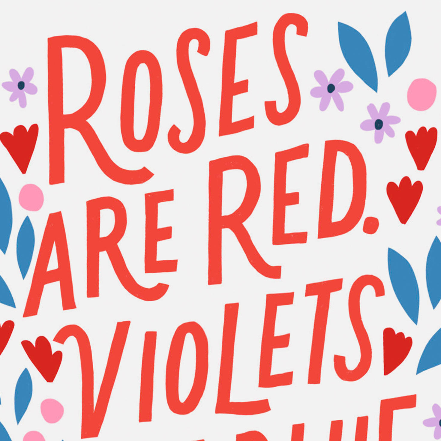 Hearts and Flowers Poem Funny Valentine's Day Card  image number 4