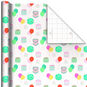 Colorful Birthday Cakes on White Wrapping Paper Roll, 20 sq. ft., , large image number 1