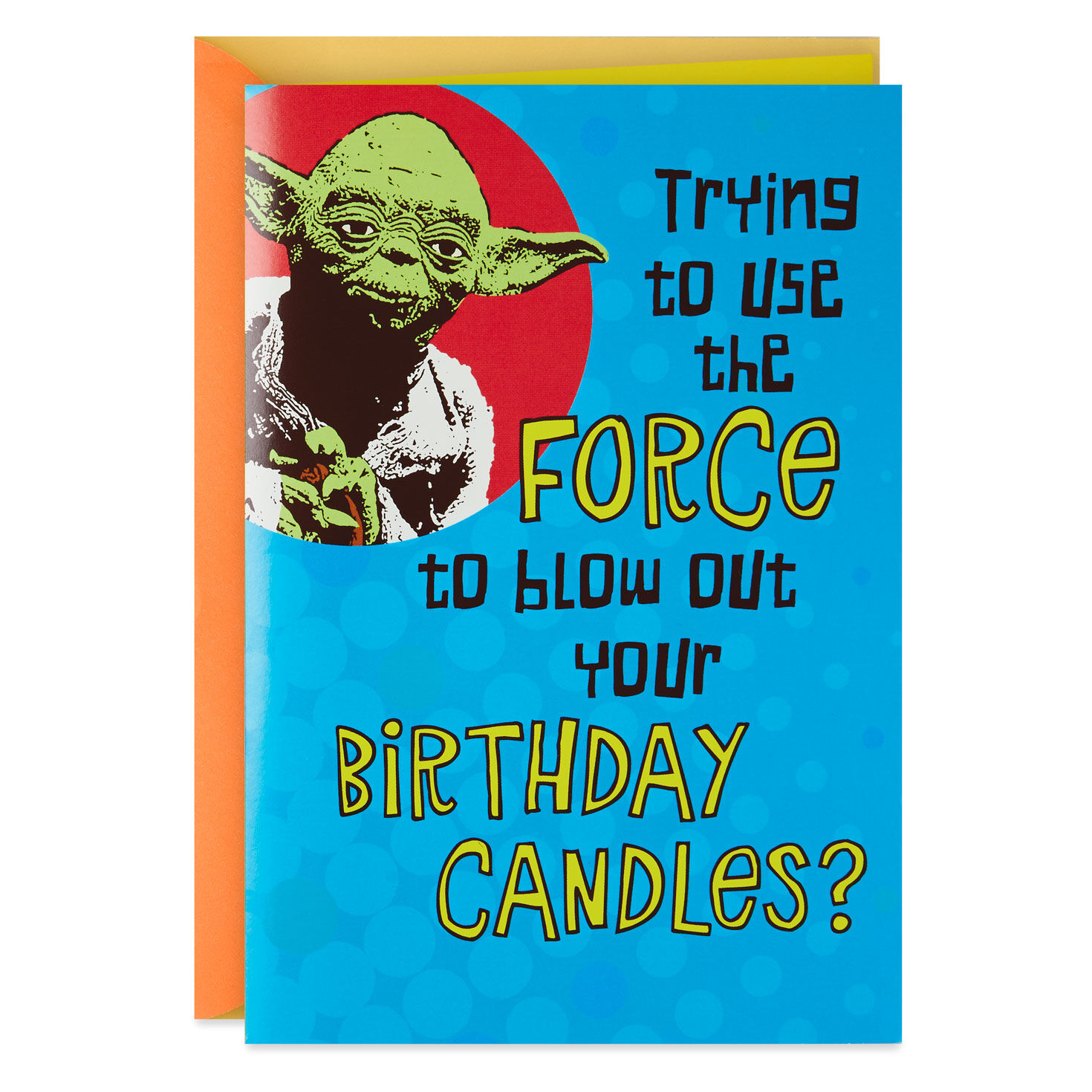 Star Wars Yoda Trick Candles Birthday Card With Sound And Light