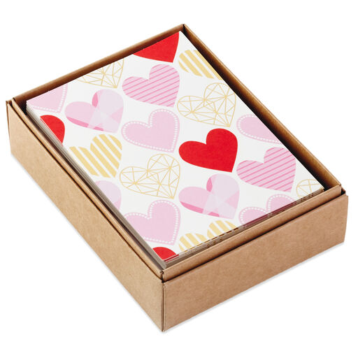 Hearts Aplenty Assorted Blank Note Cards, Box of 24, 