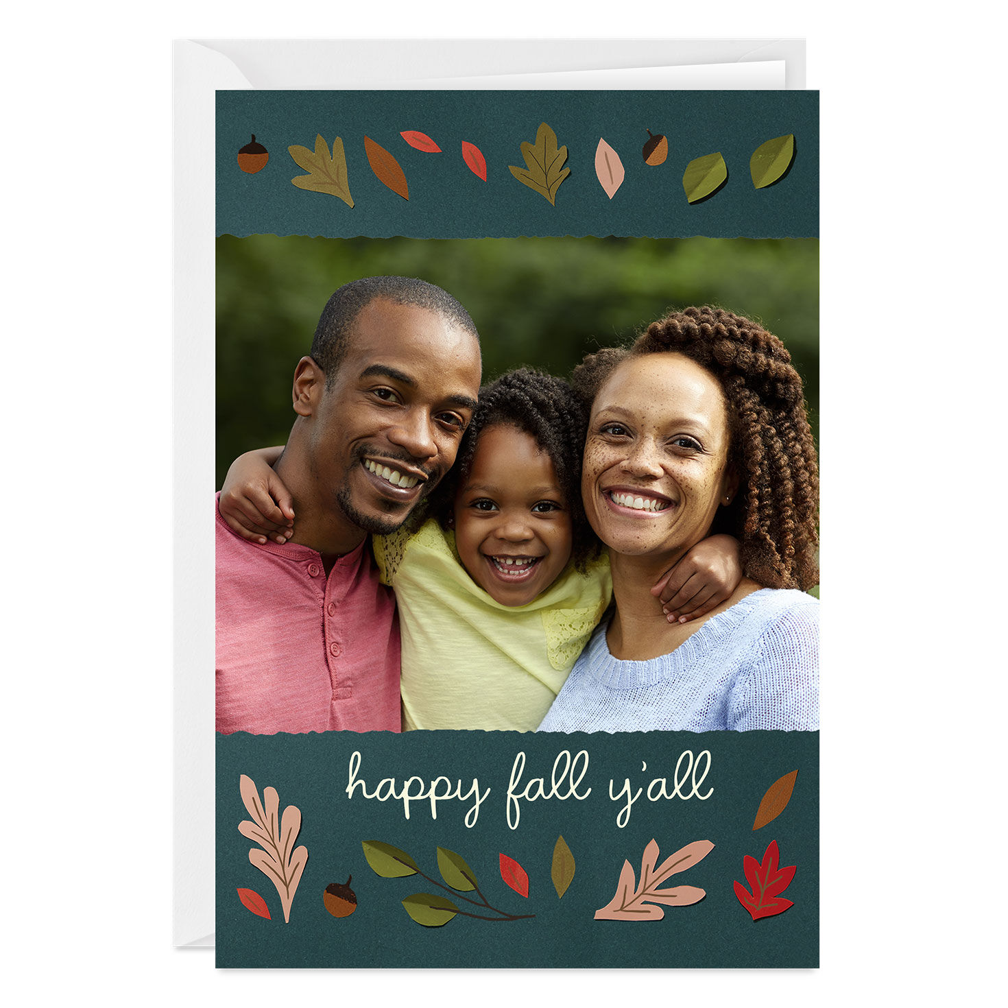 Personalized Fall Leaves Photo Card - Greeting Cards | Hallmark