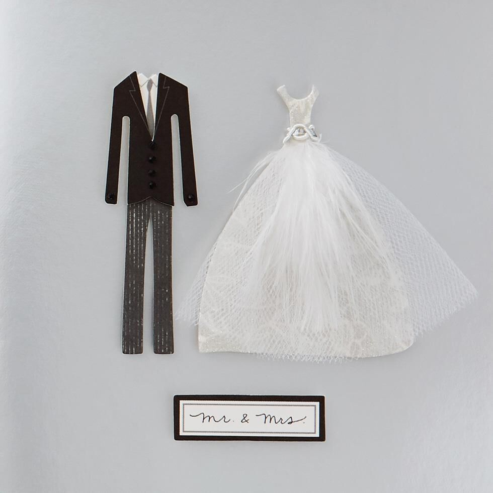 Mr. and Mrs. Wedding Card