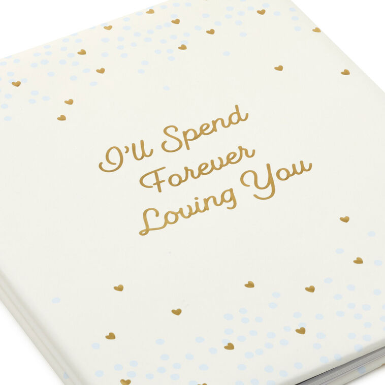 Postbound White Wedding Photo Album With Hearts closeup view image number 5