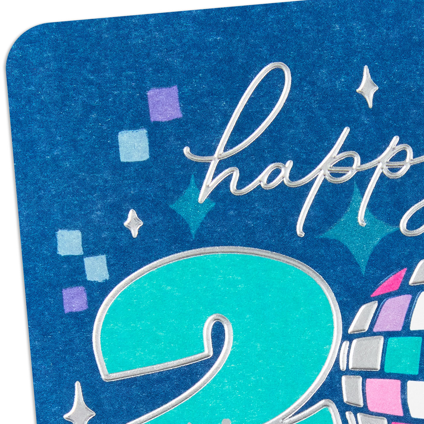 Disco Ball Happy 2026 New Year Card Card Front Detail image number 4