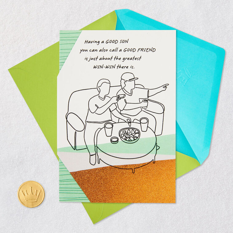 A Good Son Who's a Good Friend Birthday Card for Son, , large image number 6