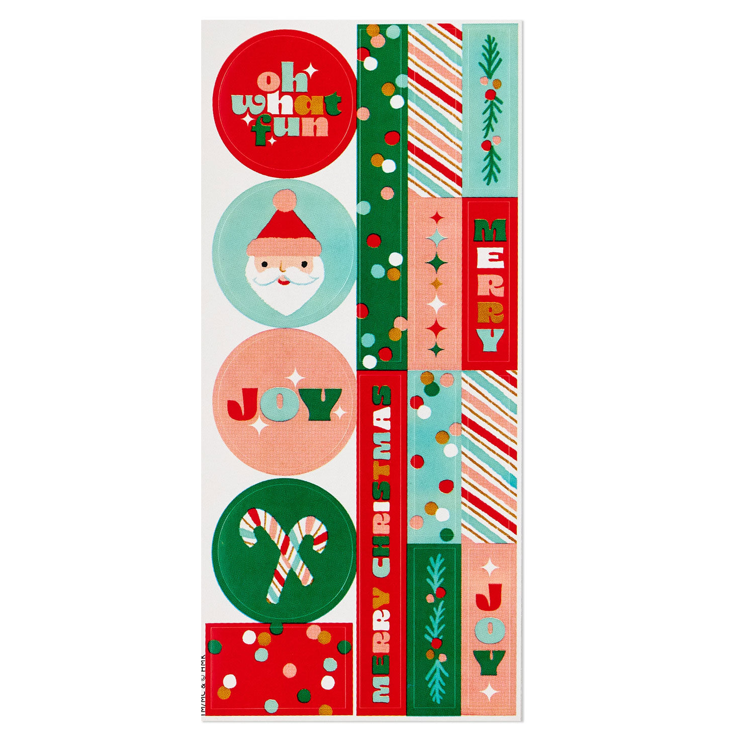 Red Gingham Santa Holiday Tissue Paper and Stickers front image number 3