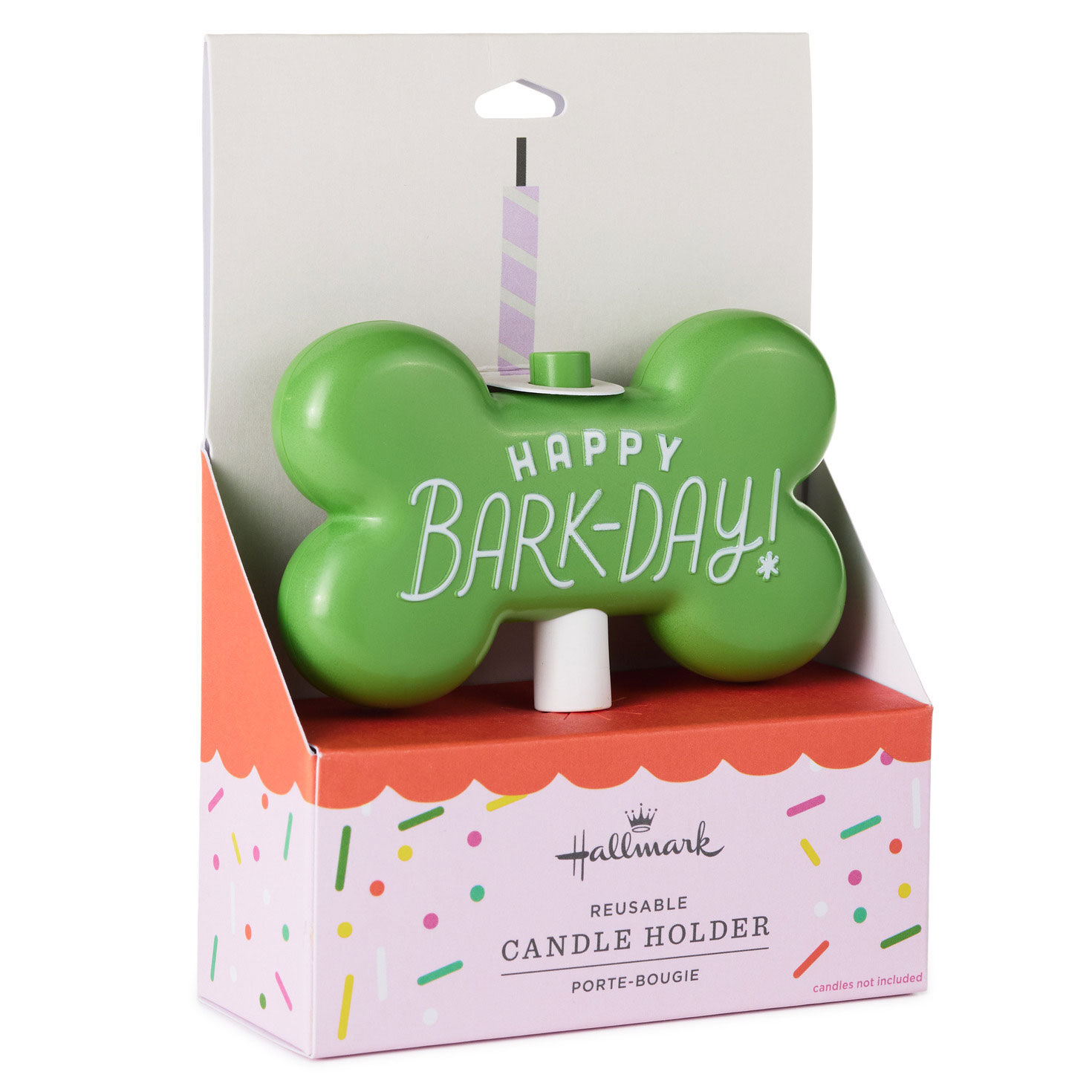 Dog Bone-Shaped Candle Holder and Cake Topper package front image number 4