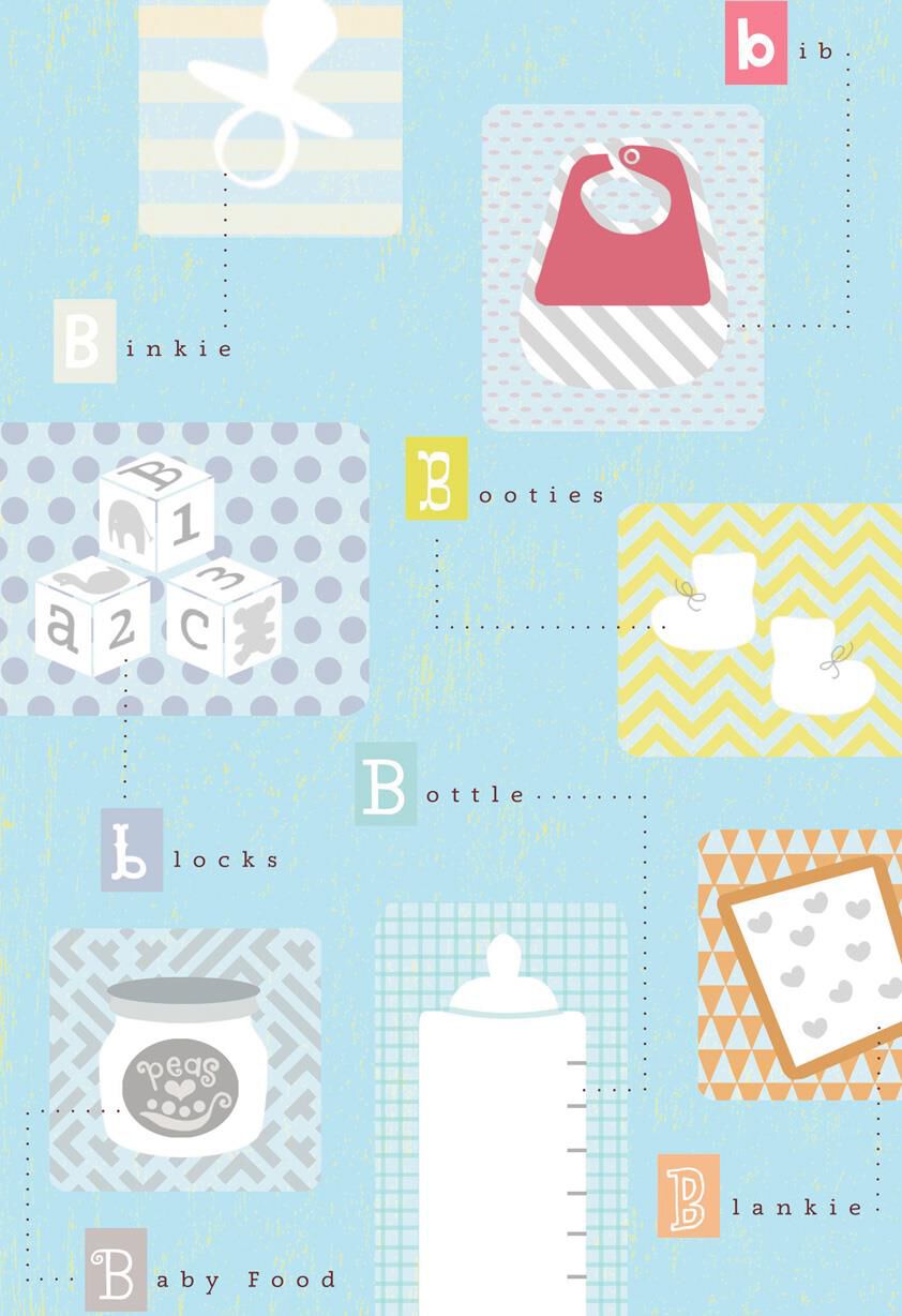 "B" Is for Baby New Baby Card