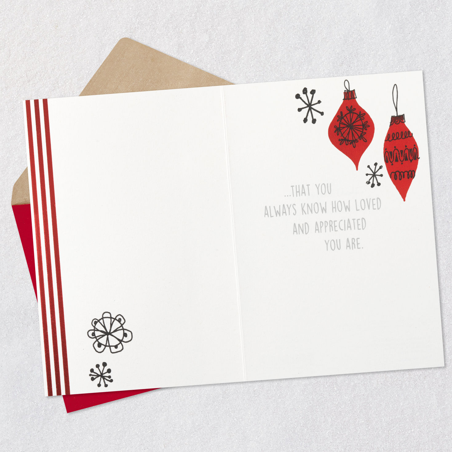 Loved and Appreciated Christmas Card for Dad From Us for only USD 5.59 | Hallmark