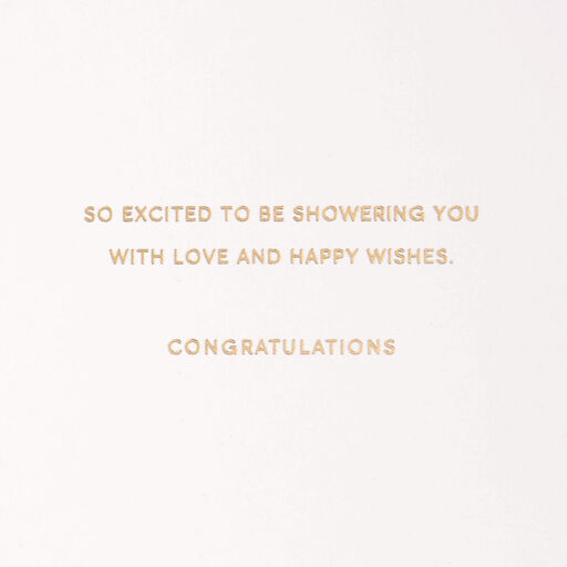 Showered With Loving Wishes Bridal Shower Card, 