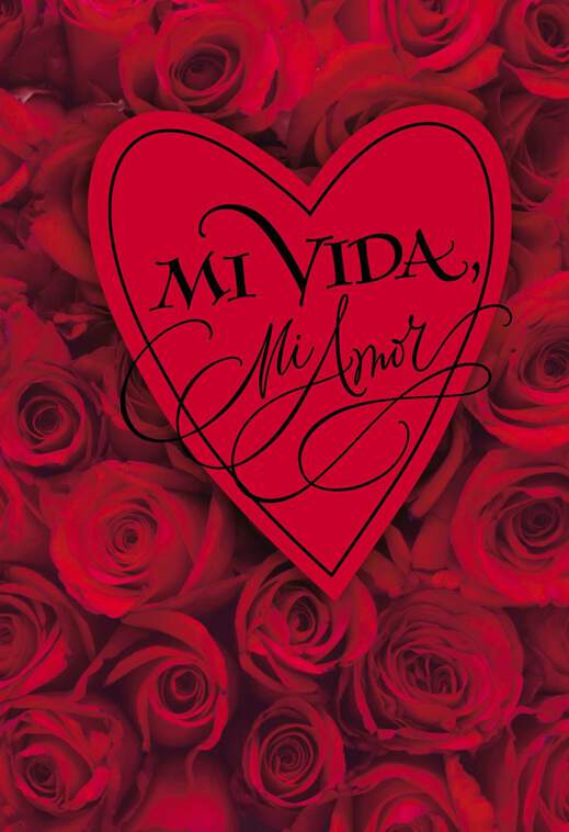 My Life My Love Spanish Valentine's Day Card, , large image number 1