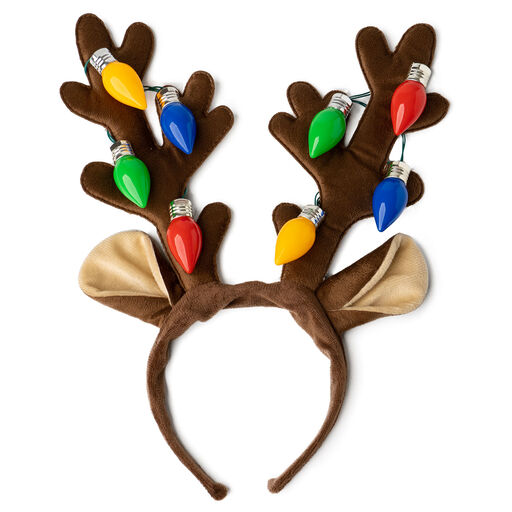 Lotsa Lites! Jumbo Light-Up Antlers Headband, 