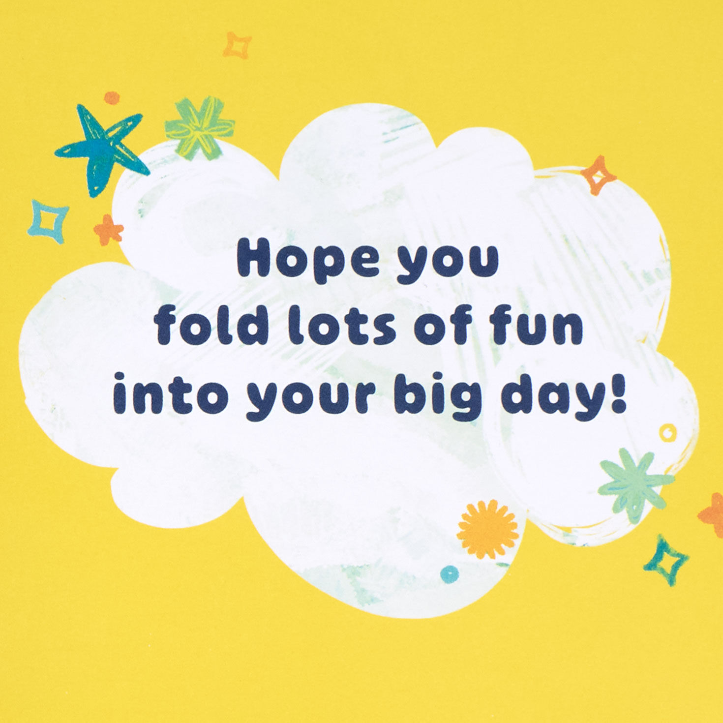 Kids Birthday Card With Coloring Paper Airplane Activity Sentiment image number 2