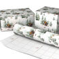 Snowy Cottage on White Holiday Wrapping Paper Roll Wrapped package image number 2