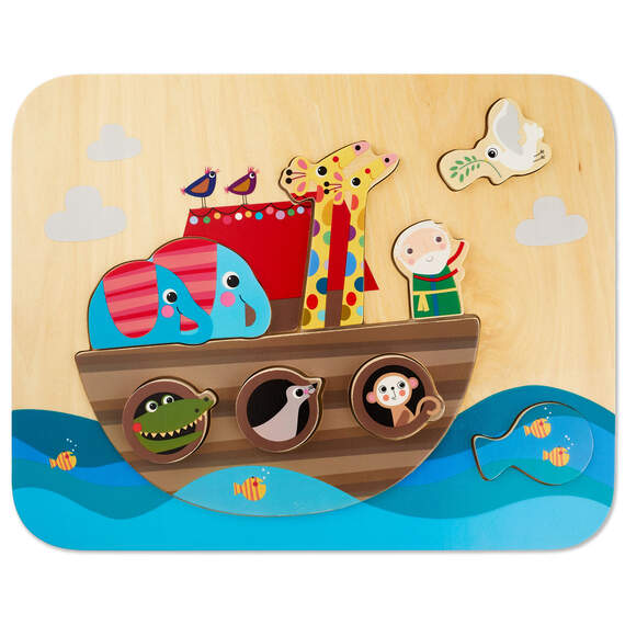 Noah's Ark 9-Piece Wood Puzzle