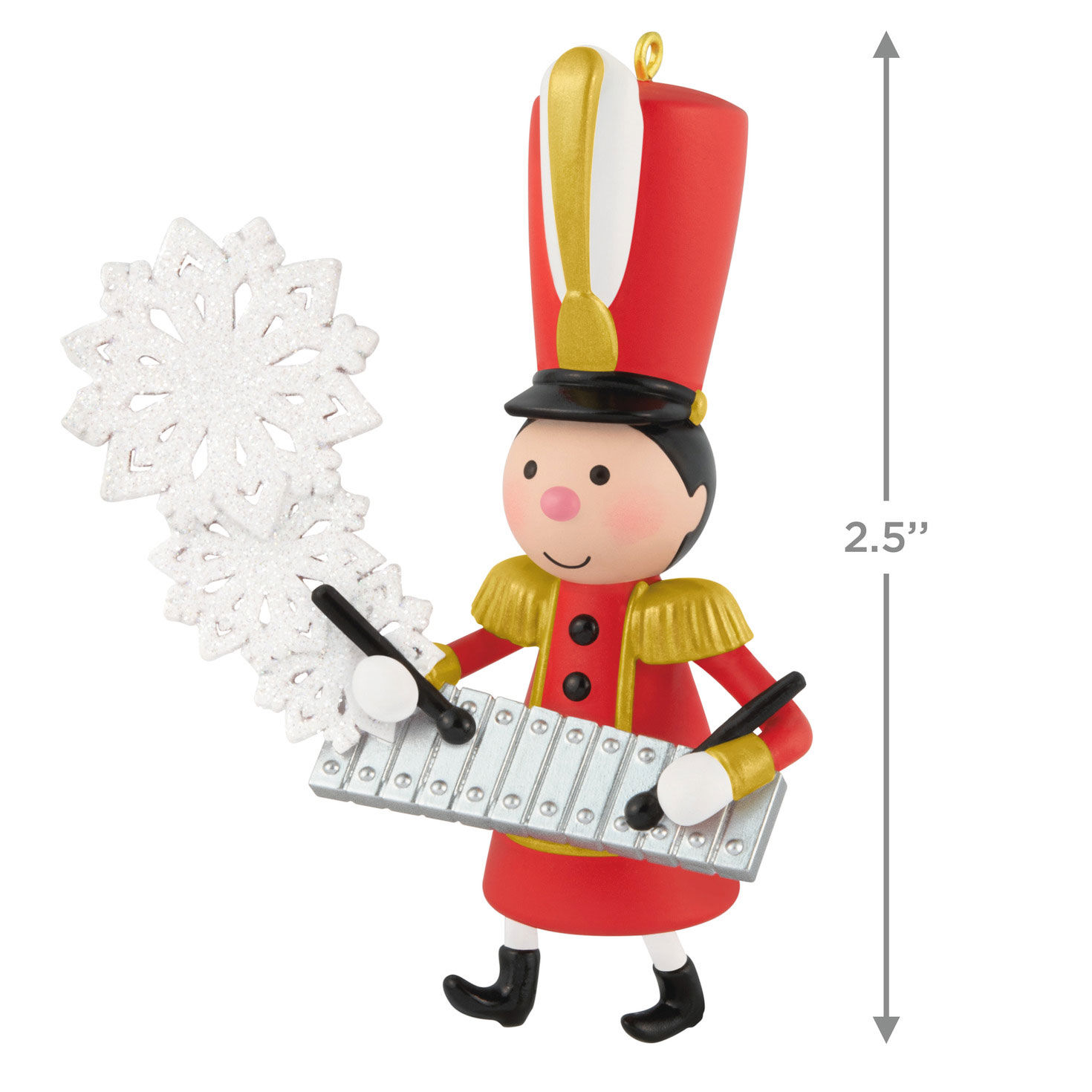 Glimmering Glockenspiel Keepsake Ornament measurement image number 3