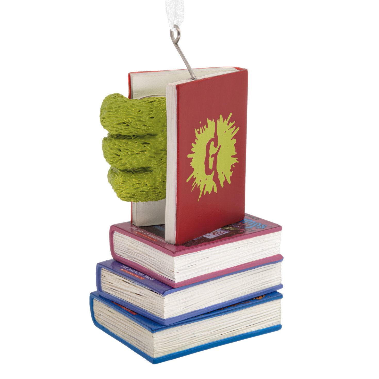 Goosebumps Stacked Books Christmas Ornament Back image number 6