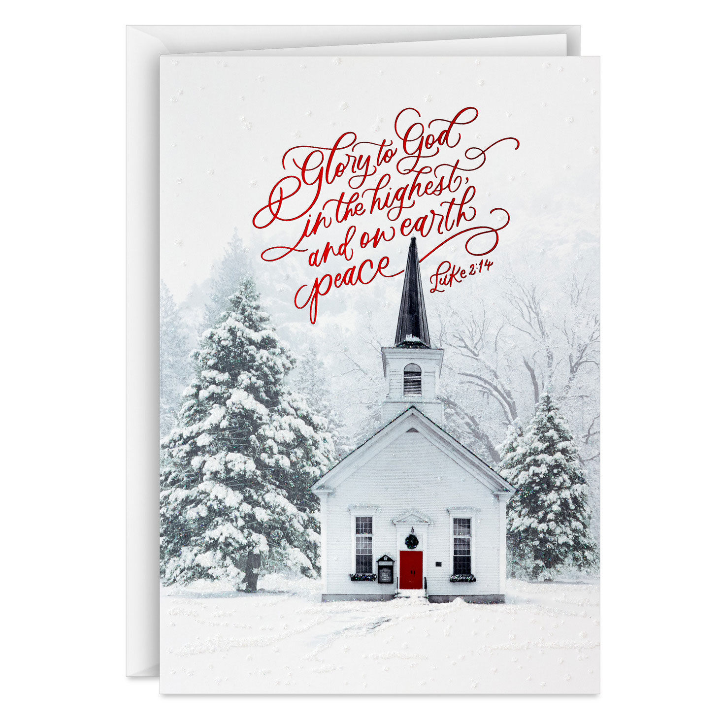 DaySpring White Church in Snow Boxed Christmas Cards, Pack of 16, , large image number 2