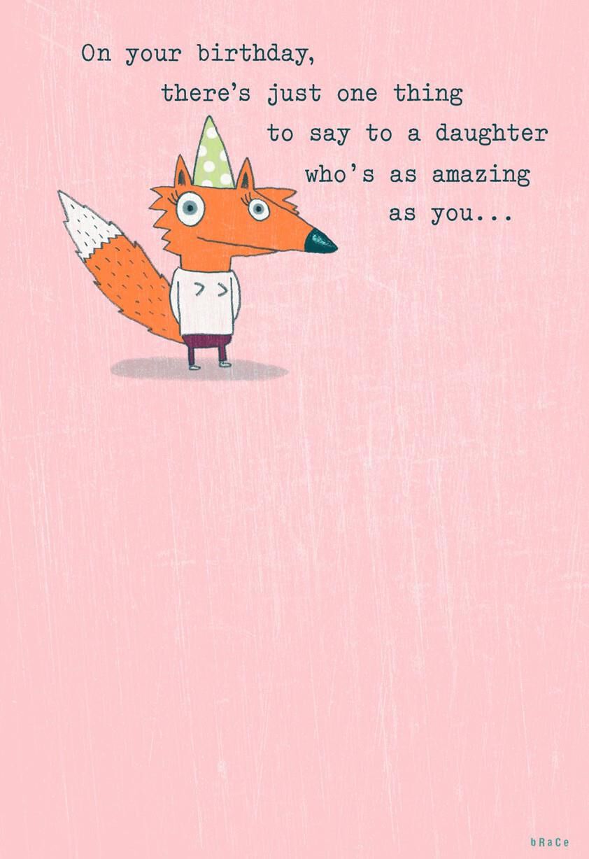 Two Things, Daughter Birthday Card