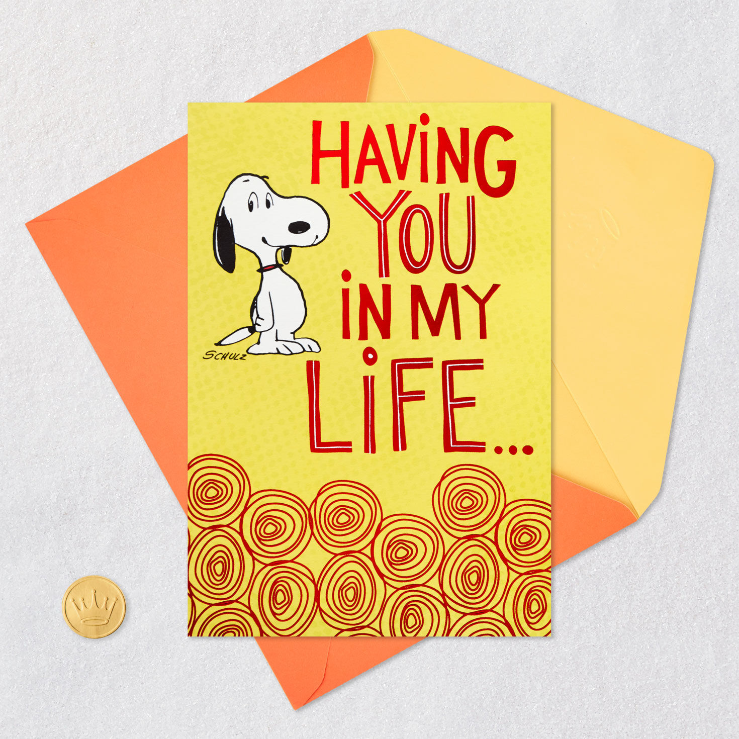 Snoopy Happy Dance Pop-Up Birthday Card Card Front with Envelope and Gold Seal image number 5