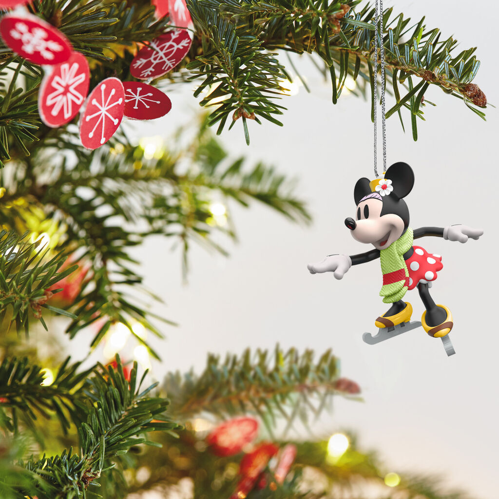 Mini Disney Minnie Mouse On Ice Ornament 1 Keepsake Ornaments