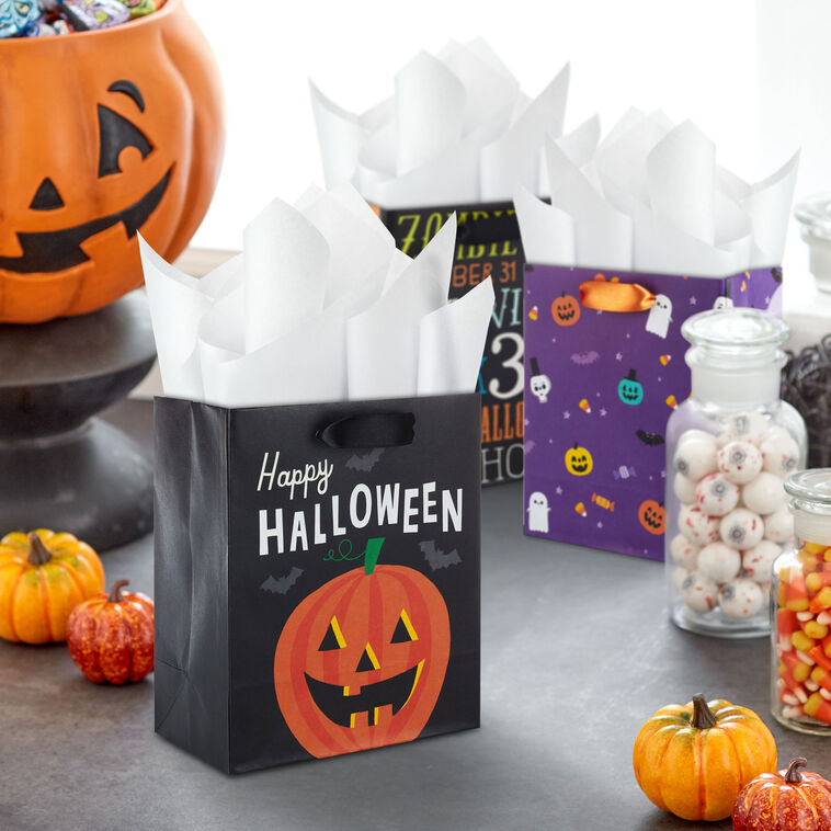 6.5" Spooky Time 6-Pack Assorted Small Halloween Gift Bag Bundle, , large image number 2