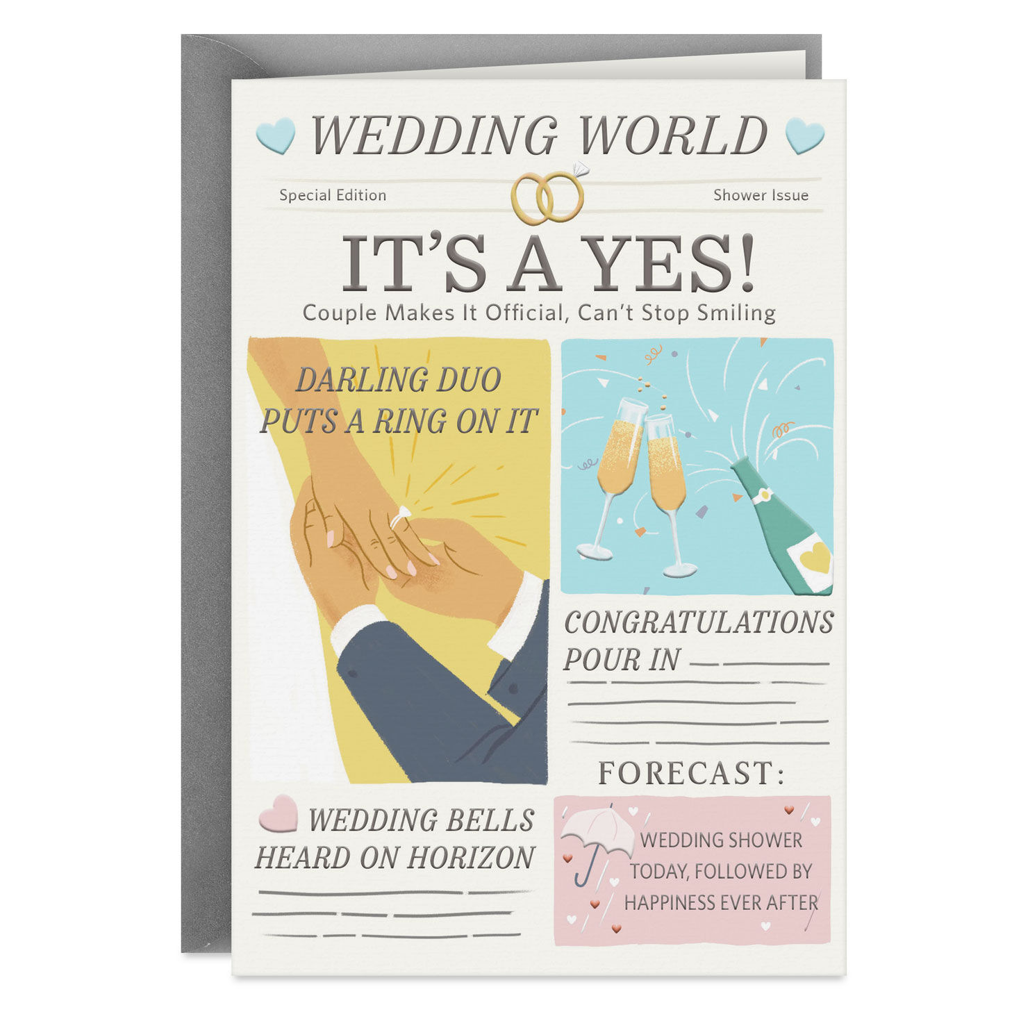 So Happy for Your News Wedding Card