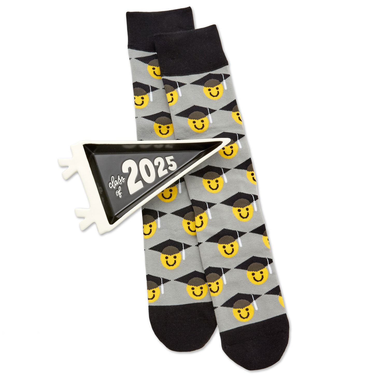 Class of 2025 Trinket Tray and Grad Socks Gift Set