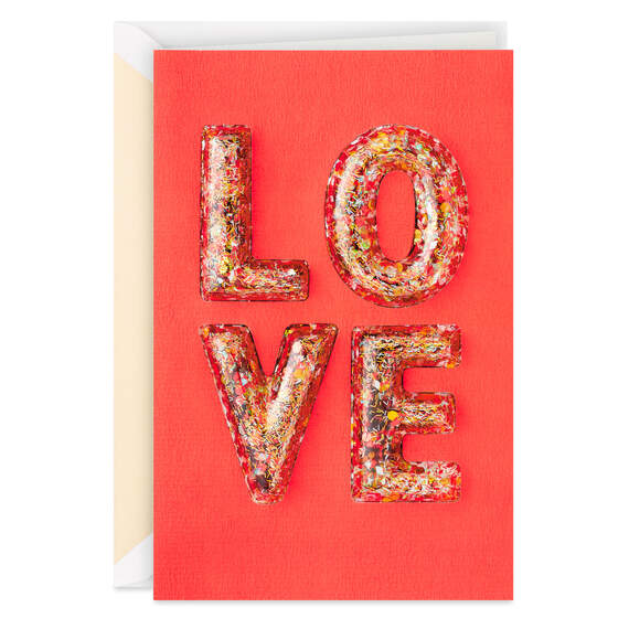 Confetti Love Loving You Valentine's Day Card, , large image number 1