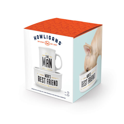 Genuine Fred Howligans Mug and Dog Bowl, Set of 2, 