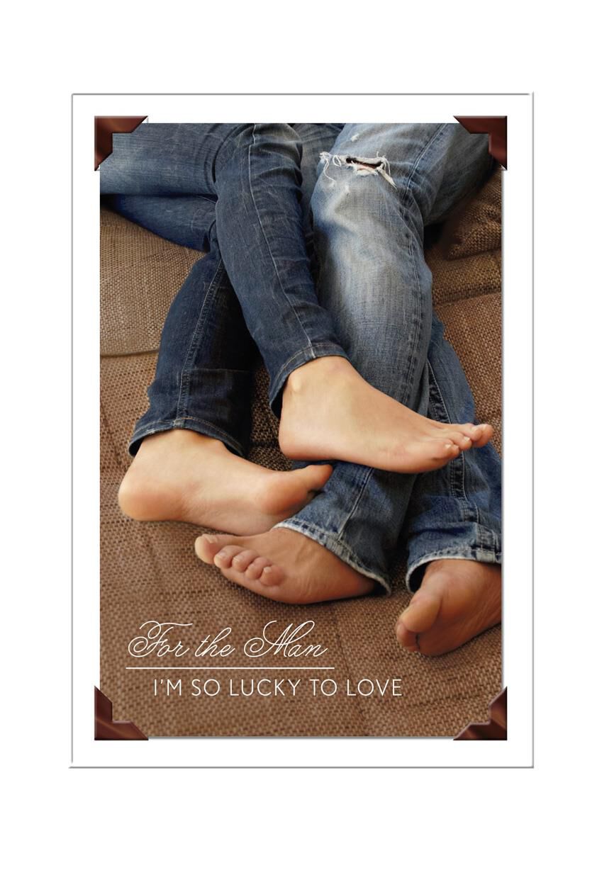Bare Feet Anniversary Card for Him