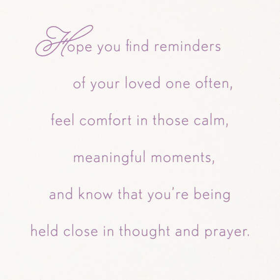 Holding You Close in Thought and Prayer Sympathy Card, , large image number 2