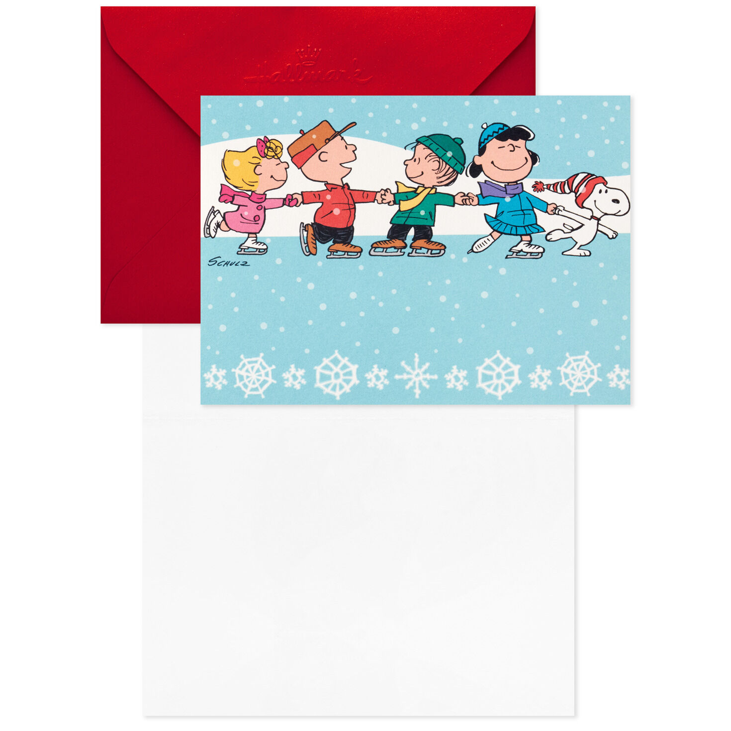 peanuts-gang-ice-skating-blank-christmas-note-cards-pack-of-10-note-cards-stationery-hallmark