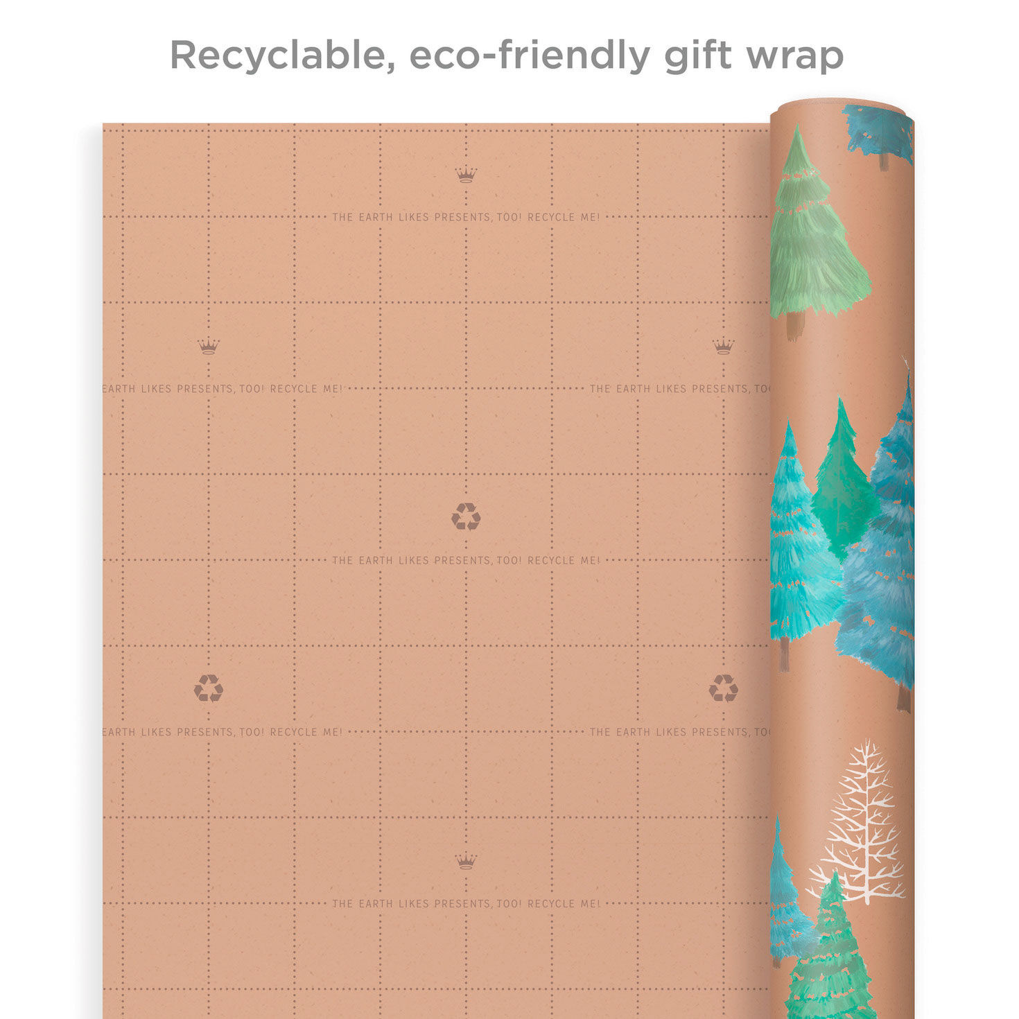 Winter Nature Kraft Prints 3-Pack Christmas Wrapping Paper, 90 sq. ft. for only USD 16.99 | Hallmark