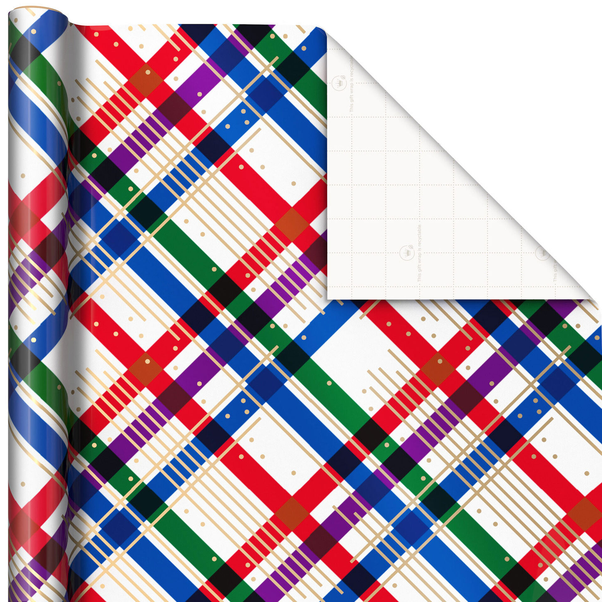 Jewel Tones Assorted 3Pack Christmas Wrapping Paper, 120 sq. ft