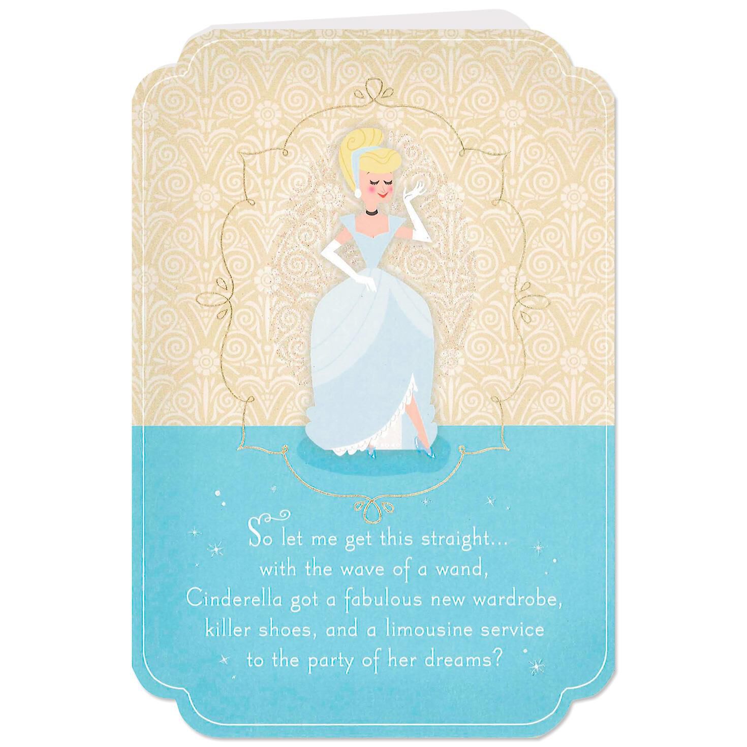 Disney Cinderella Wishing You a Fairy Godmother Birthday Card Disney Cinderella Wishing You a Fairy Godmother Birthday Card