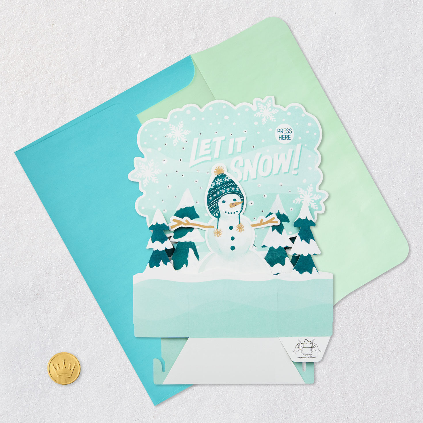 Let It Snow Pop-Up Christmas Card With Sound and Light for only USD 9.99 | Hallmark