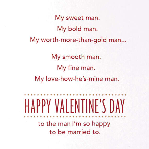 My Got-the-Right Stuff Man Valentine's Day Card for Husband, , large image number 2