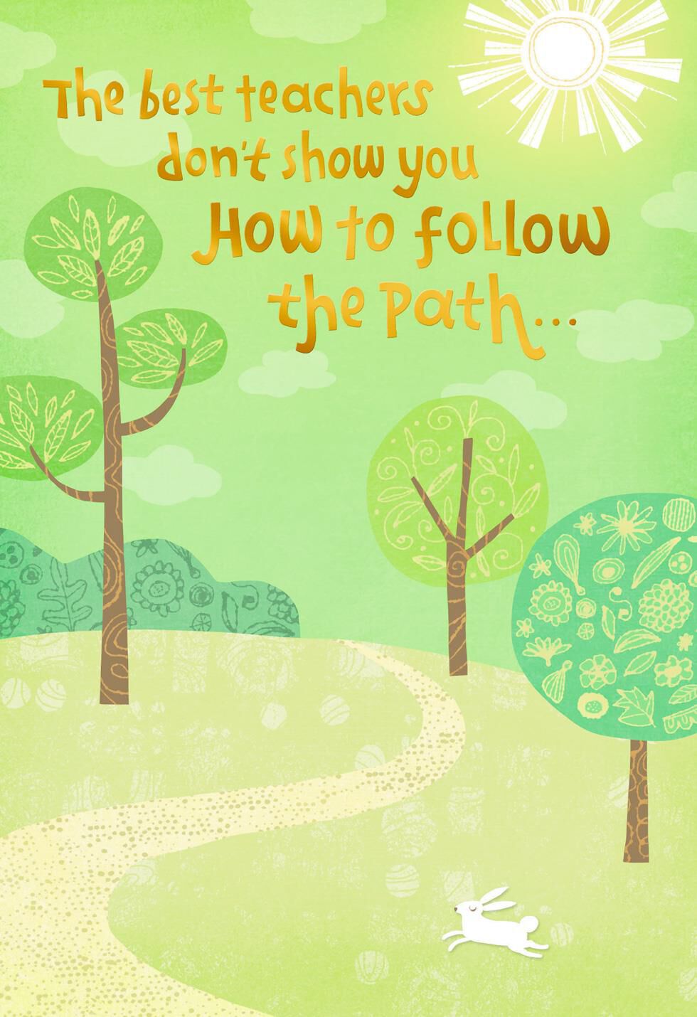 Create Your Own Path Teacher Appreciation Card