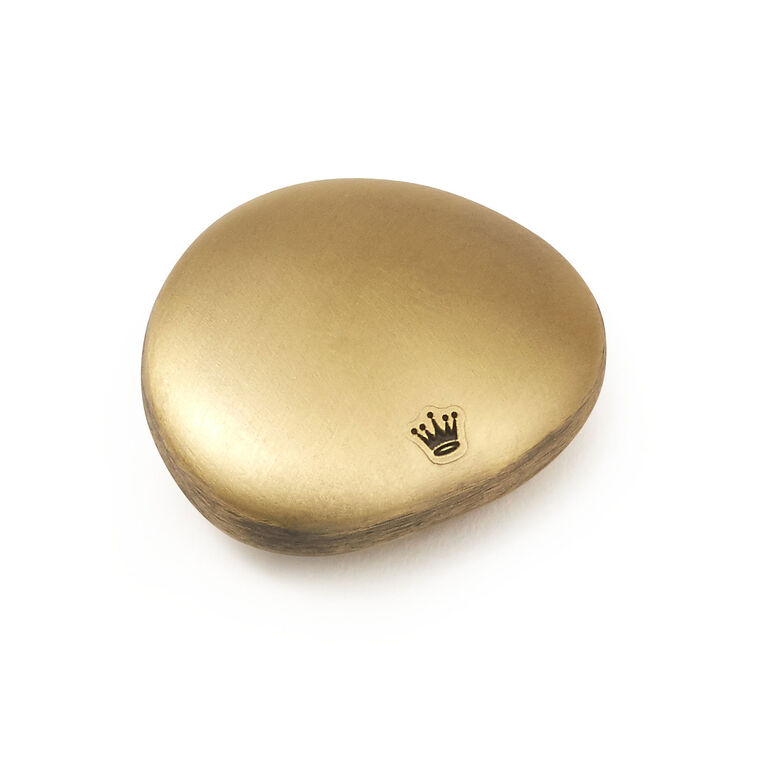 Pet Paw Print Inspirational Metal Worry Stone back image number 2