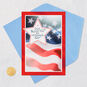 American Flag and Star Religious Veterans Day Card Card Front with Envelope and Gold Seal image number 6